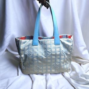 Chanel Travel Ligne Tote in Blue